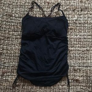 Black lululemon workout top